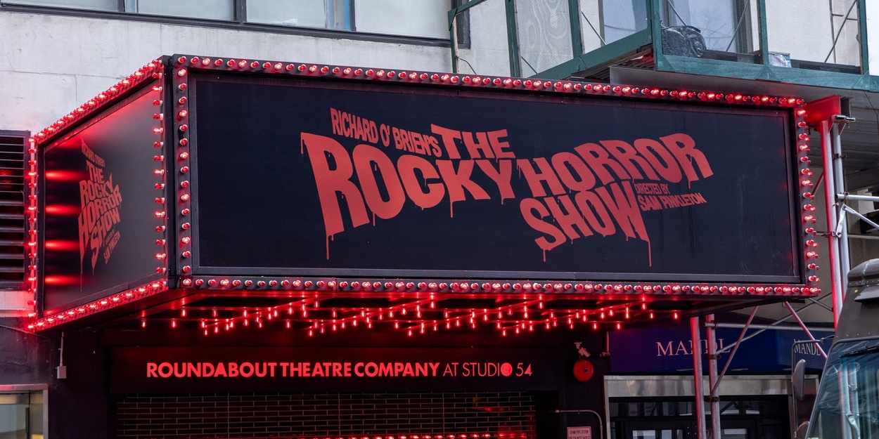 Marquee do The Rocky Horror Show no Studio 54 em Nova York 2026