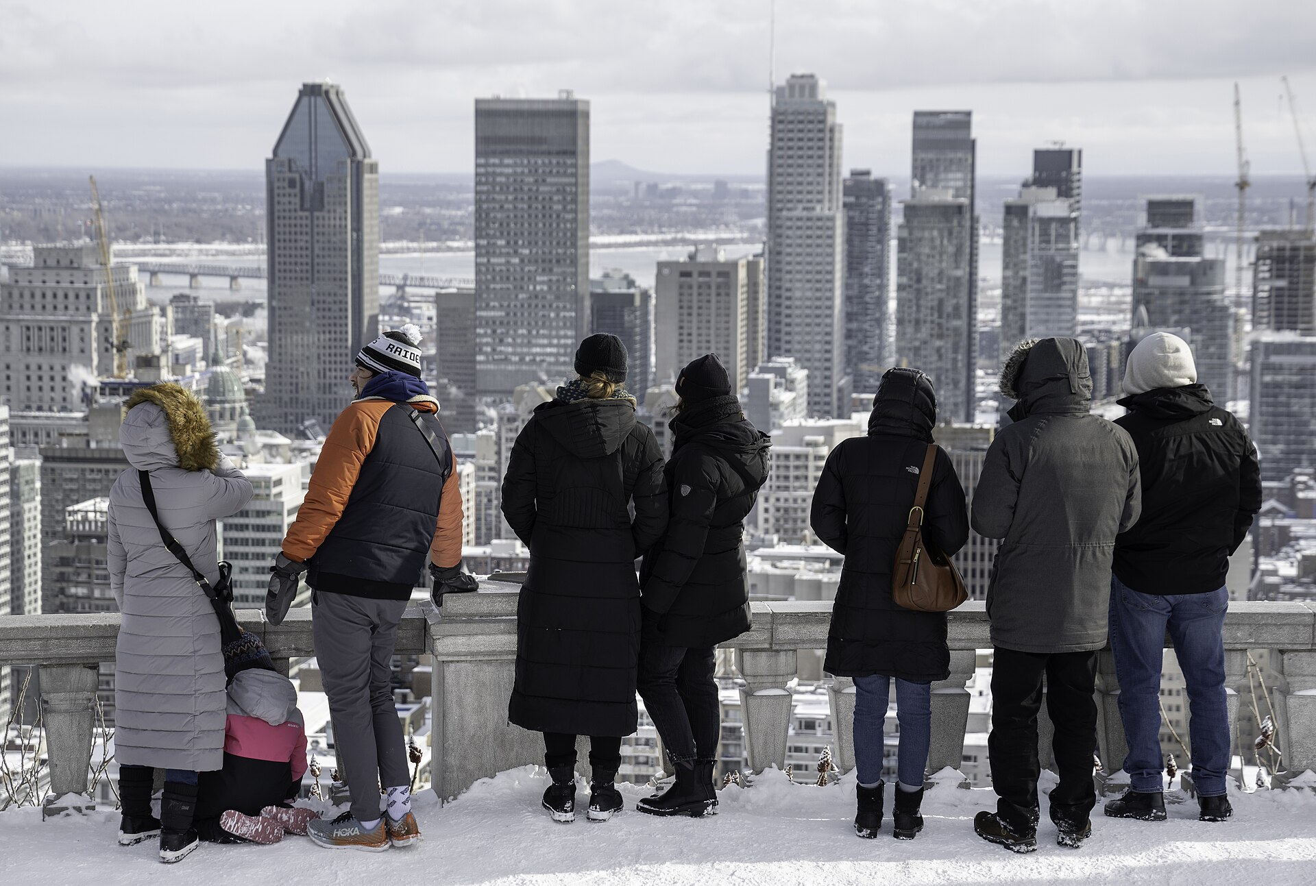 Rua do Vieux-Montreal com arquitetura francês